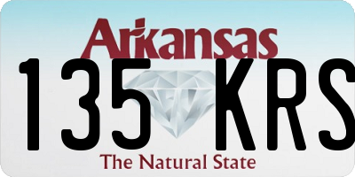 AR license plate 135KRS