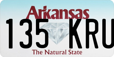 AR license plate 135KRU