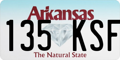 AR license plate 135KSF