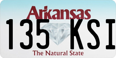 AR license plate 135KSI