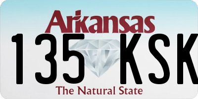 AR license plate 135KSK