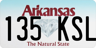 AR license plate 135KSL