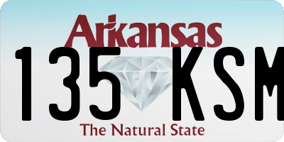 AR license plate 135KSM