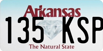 AR license plate 135KSP