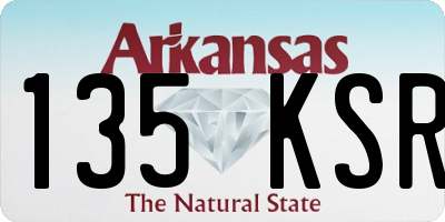 AR license plate 135KSR