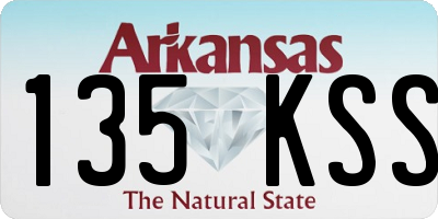 AR license plate 135KSS