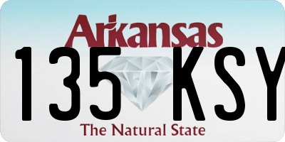 AR license plate 135KSY