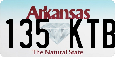 AR license plate 135KTB