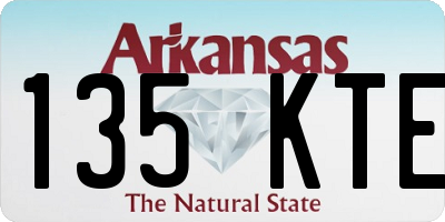 AR license plate 135KTE