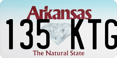 AR license plate 135KTG
