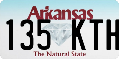 AR license plate 135KTH