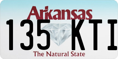 AR license plate 135KTI