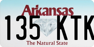 AR license plate 135KTK