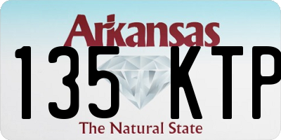 AR license plate 135KTP