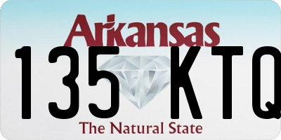 AR license plate 135KTQ