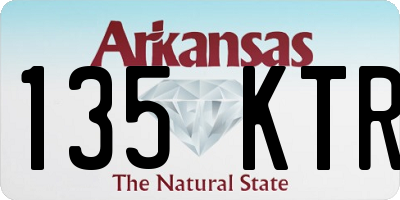 AR license plate 135KTR