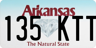 AR license plate 135KTT