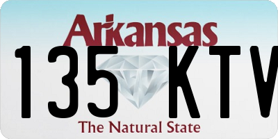 AR license plate 135KTV