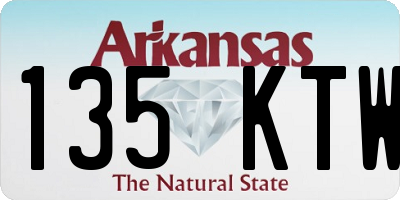 AR license plate 135KTW