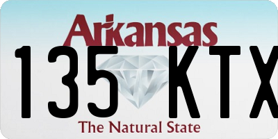 AR license plate 135KTX