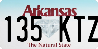 AR license plate 135KTZ