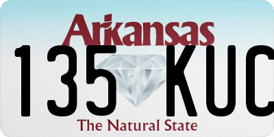 AR license plate 135KUC