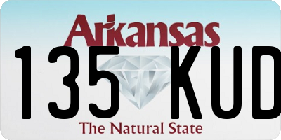 AR license plate 135KUD