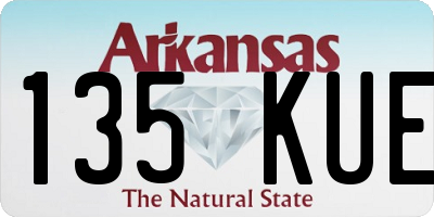 AR license plate 135KUE