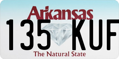 AR license plate 135KUF