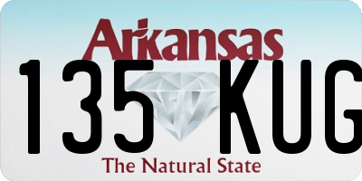 AR license plate 135KUG
