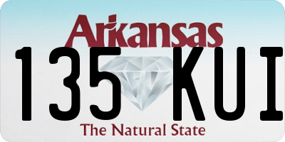AR license plate 135KUI