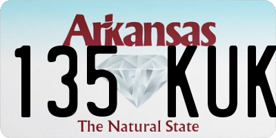AR license plate 135KUK