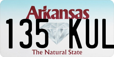 AR license plate 135KUL