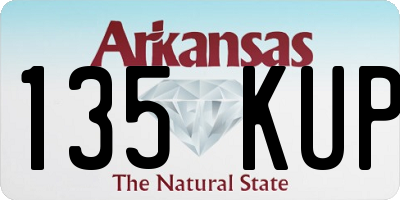 AR license plate 135KUP
