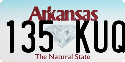 AR license plate 135KUQ