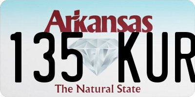 AR license plate 135KUR
