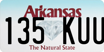 AR license plate 135KUU