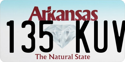 AR license plate 135KUV