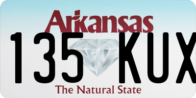 AR license plate 135KUX