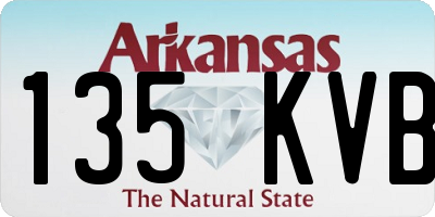 AR license plate 135KVB