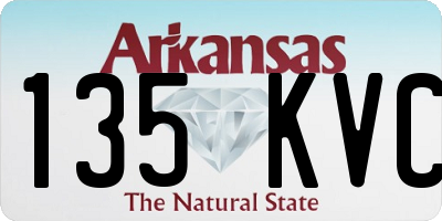 AR license plate 135KVC