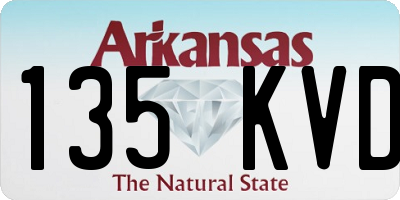 AR license plate 135KVD