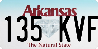 AR license plate 135KVF