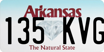 AR license plate 135KVG