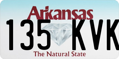 AR license plate 135KVK