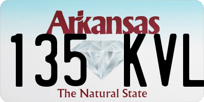 AR license plate 135KVL