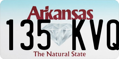 AR license plate 135KVQ