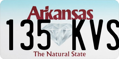 AR license plate 135KVS