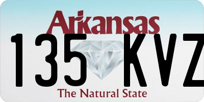 AR license plate 135KVZ