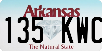 AR license plate 135KWC
